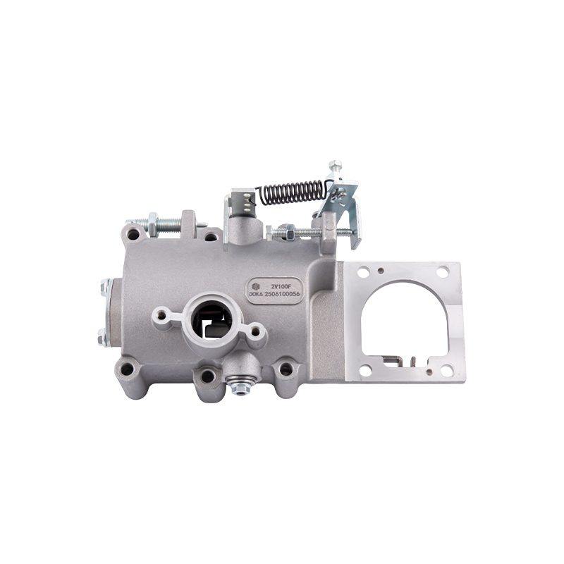 Typ 2V100F Dwucylindrowa pompa wtryskowa do silnika wysokoprężnego (wraz z mechanizmem regulacji prędkości), konstrukcja dwutłokowa, odpowiednia do silników o średnicy cylindra × skok 100×85 mm, przeznaczona do dwucylindrowego silnika 2V100F chłodzonego powietrzem